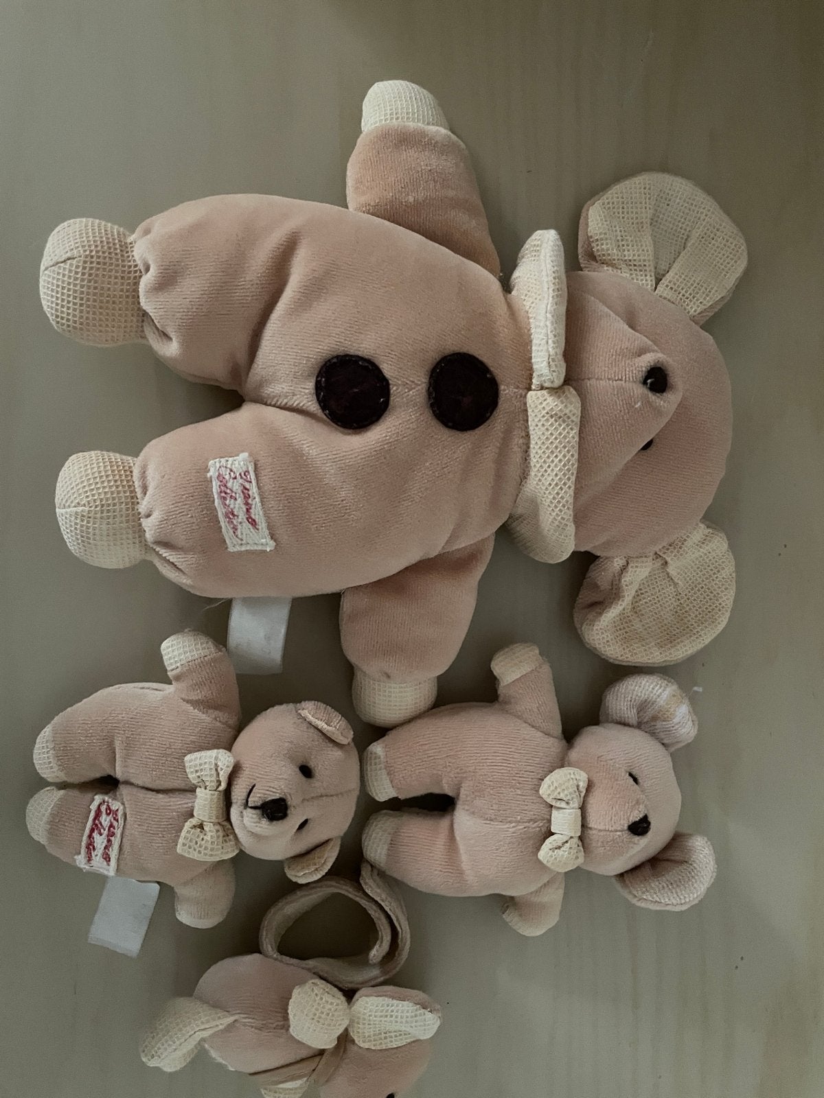 Tiamo Collection Knuffels: Olifant en Beertjes Set, Gebruikt, Met geluid, Ophalen of Verzenden, Tiamo