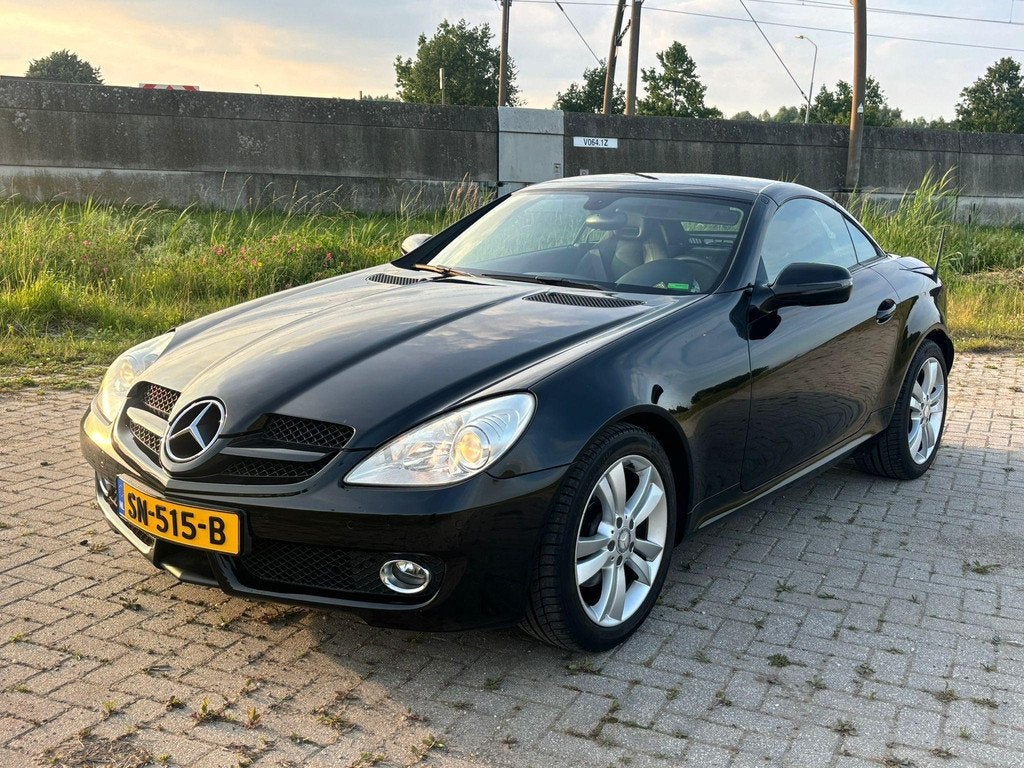 Mercedes-Benz SLK-klasse 200 K., Auto's, Automaat, Gebruikt, Zwart, 4 cilinders
