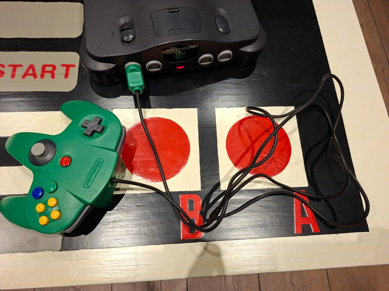 groene N64 controller, Ophalen of Verzenden, Gebruikt, Met 1 controller