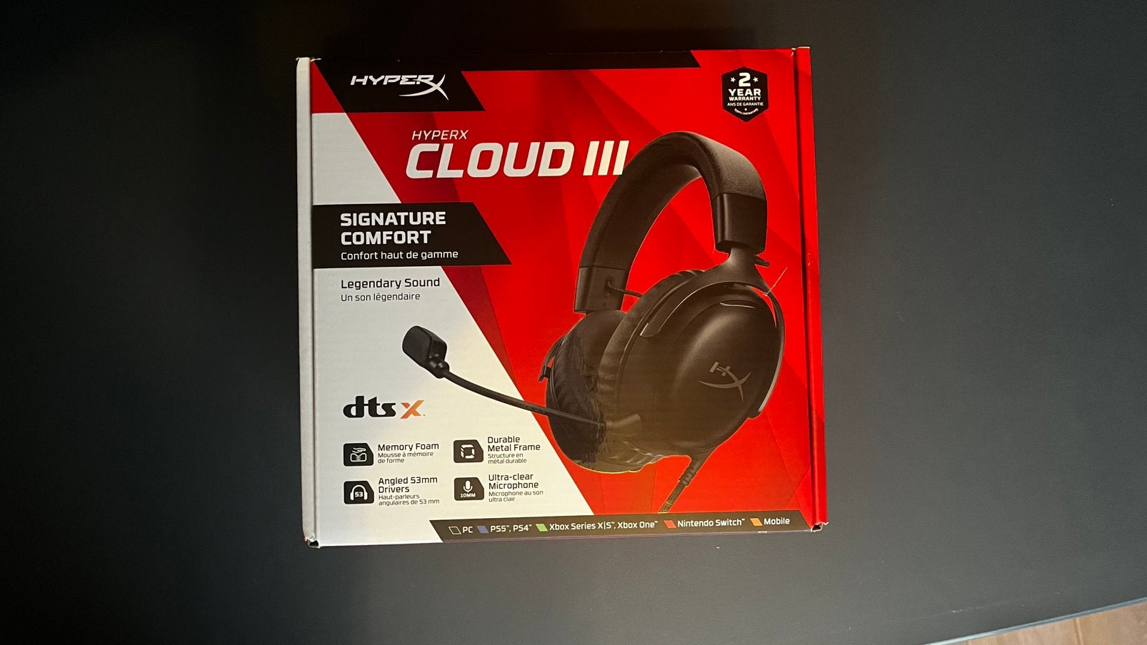 HyperX Cloud III, Audio, Tv en Foto, Koptelefoons, Ophalen, HyperX, Water-/zweetbestendig, Zwart