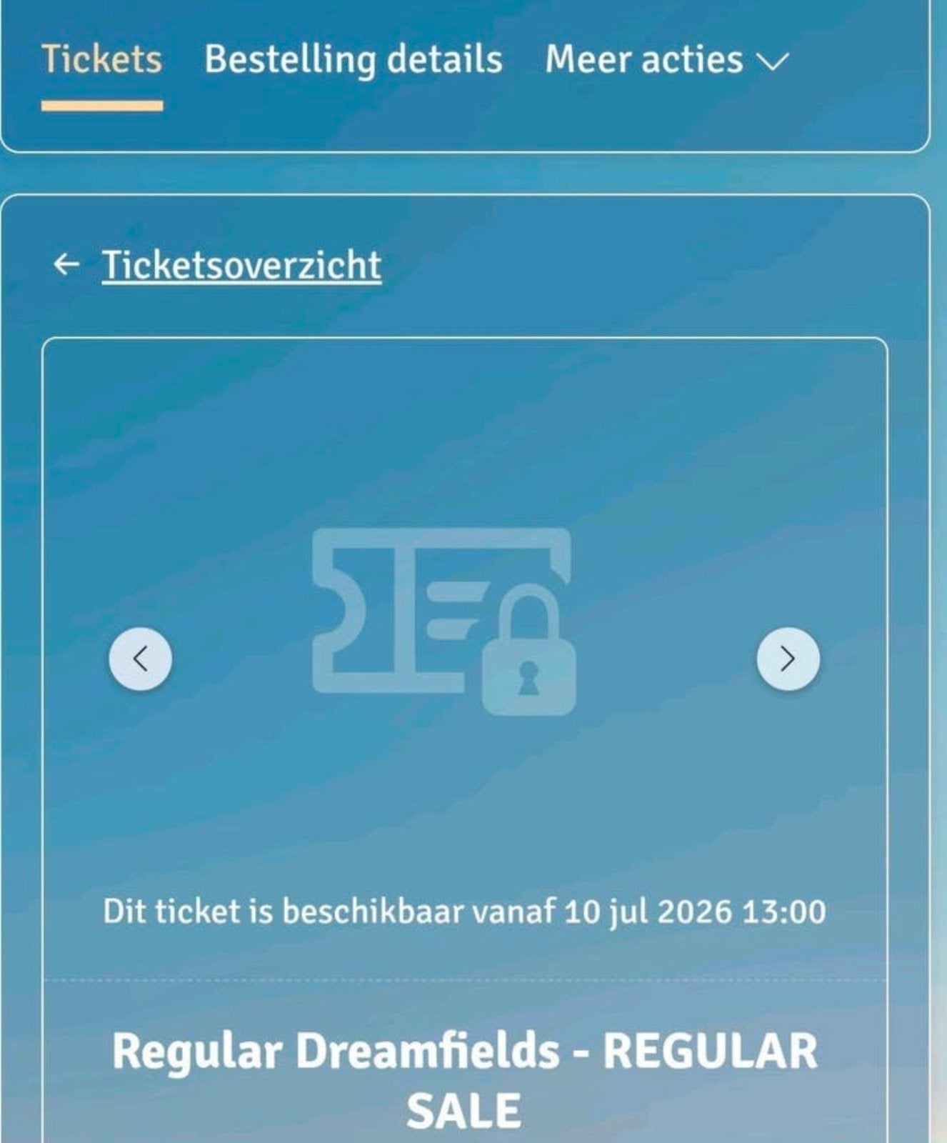 3x ticket voor Dreamfields, Drie personen of meer
