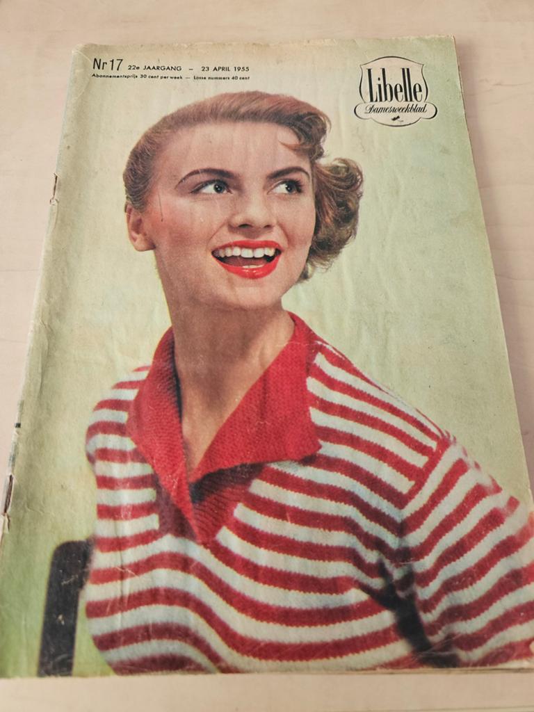 Oude libelle 1955, Ophalen of Verzenden, 1940 tot 1960, Knipsel(s)
