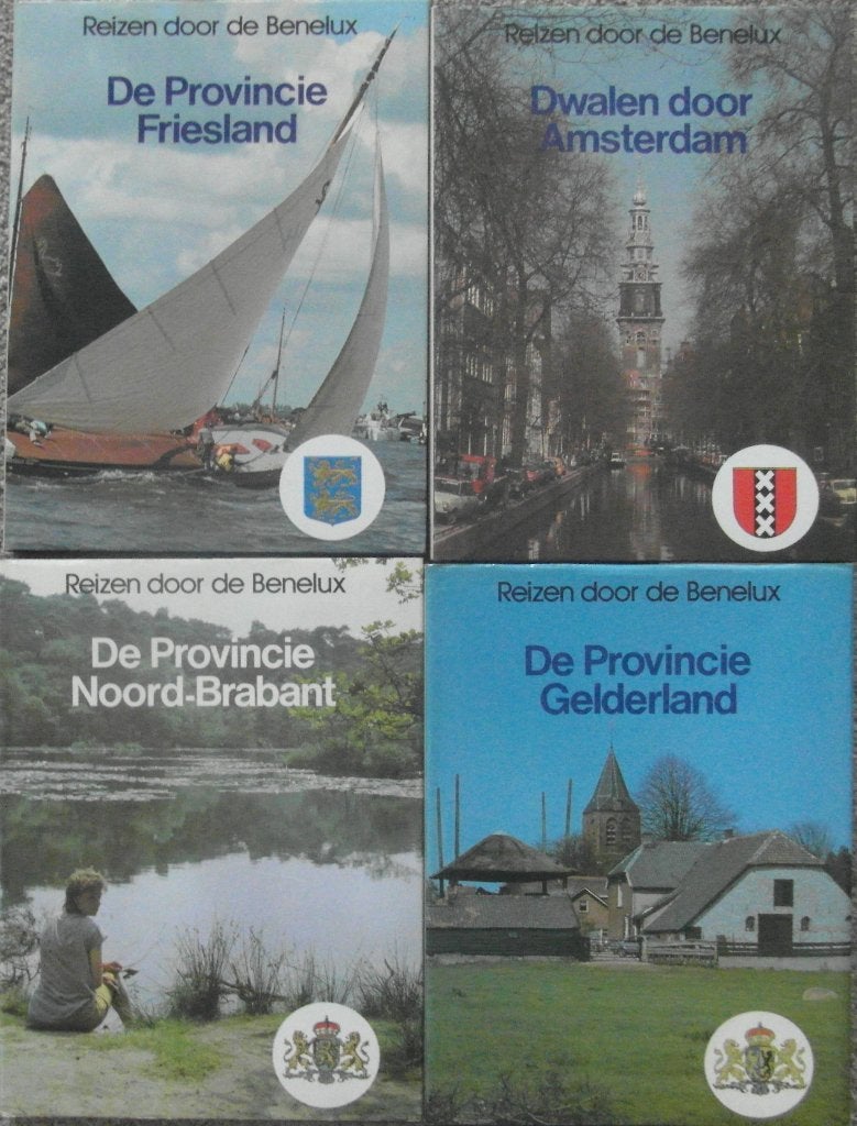 Reizen door de Benelux 4 stuks, Europa, Diverse auteurs, Ophalen of Verzenden, Reisgids of -boek