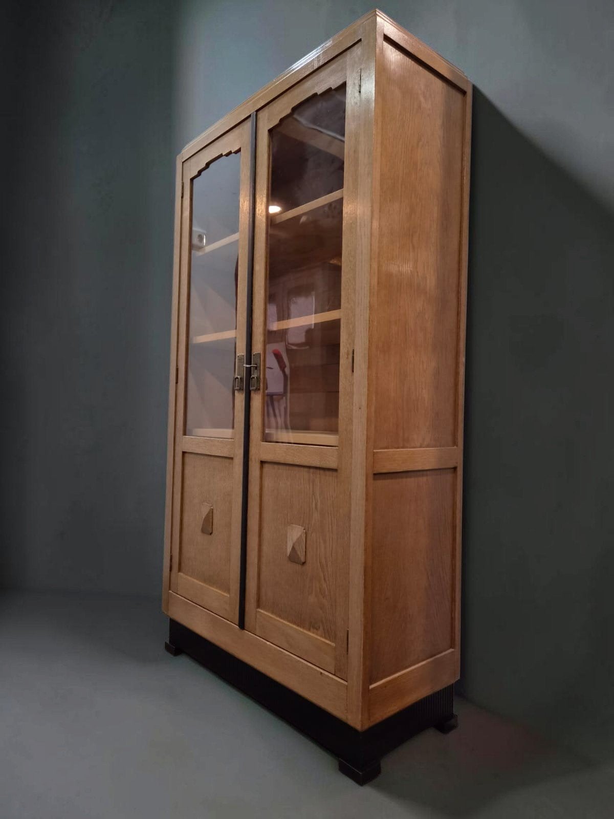 antieke kast boekenkast Art Deco vitrinekast, Ophalen