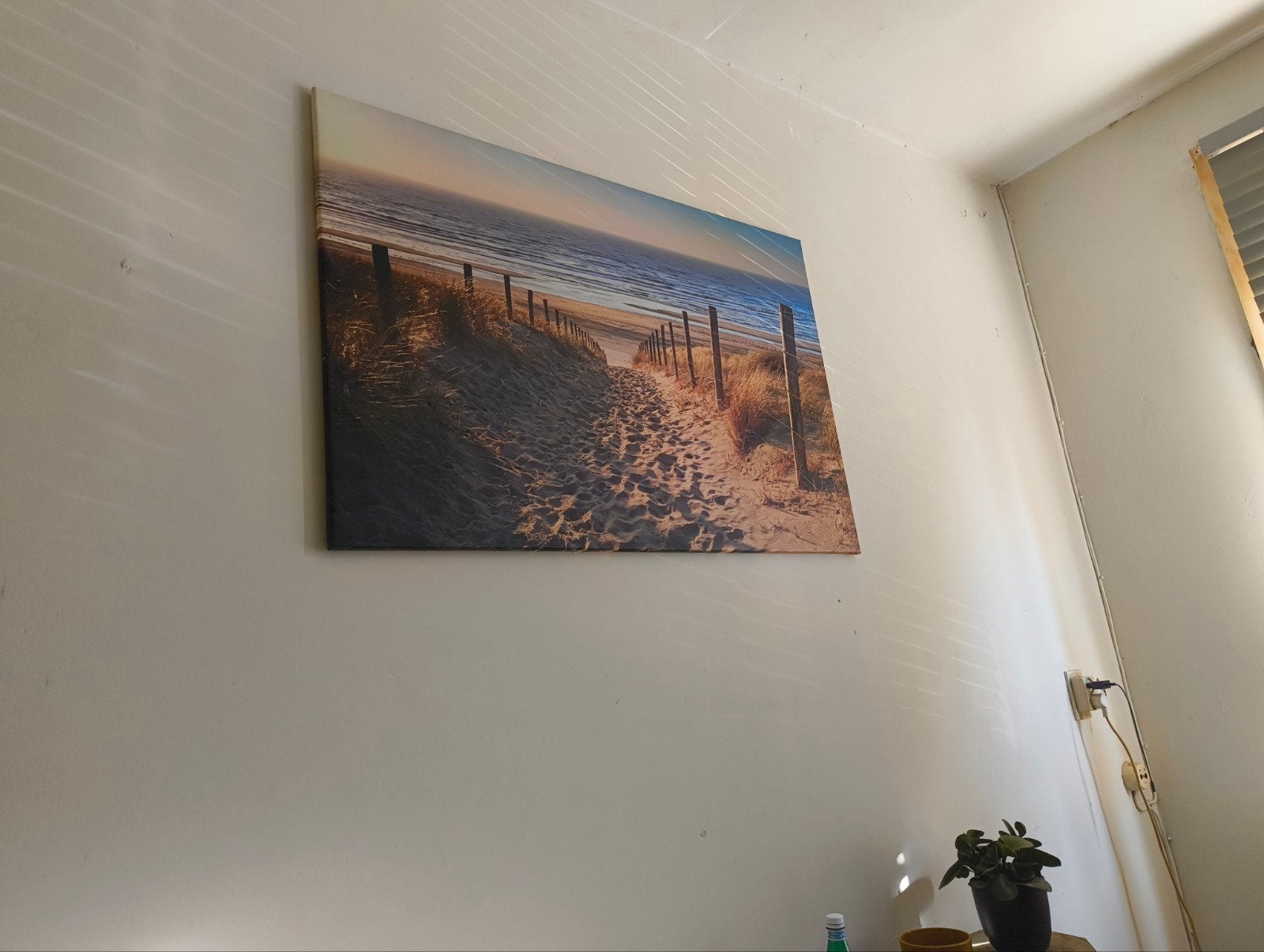 Zeezicht vanaf de top der blanke duinen, Ophalen, Gebruikt, 50 tot 75 cm, Print