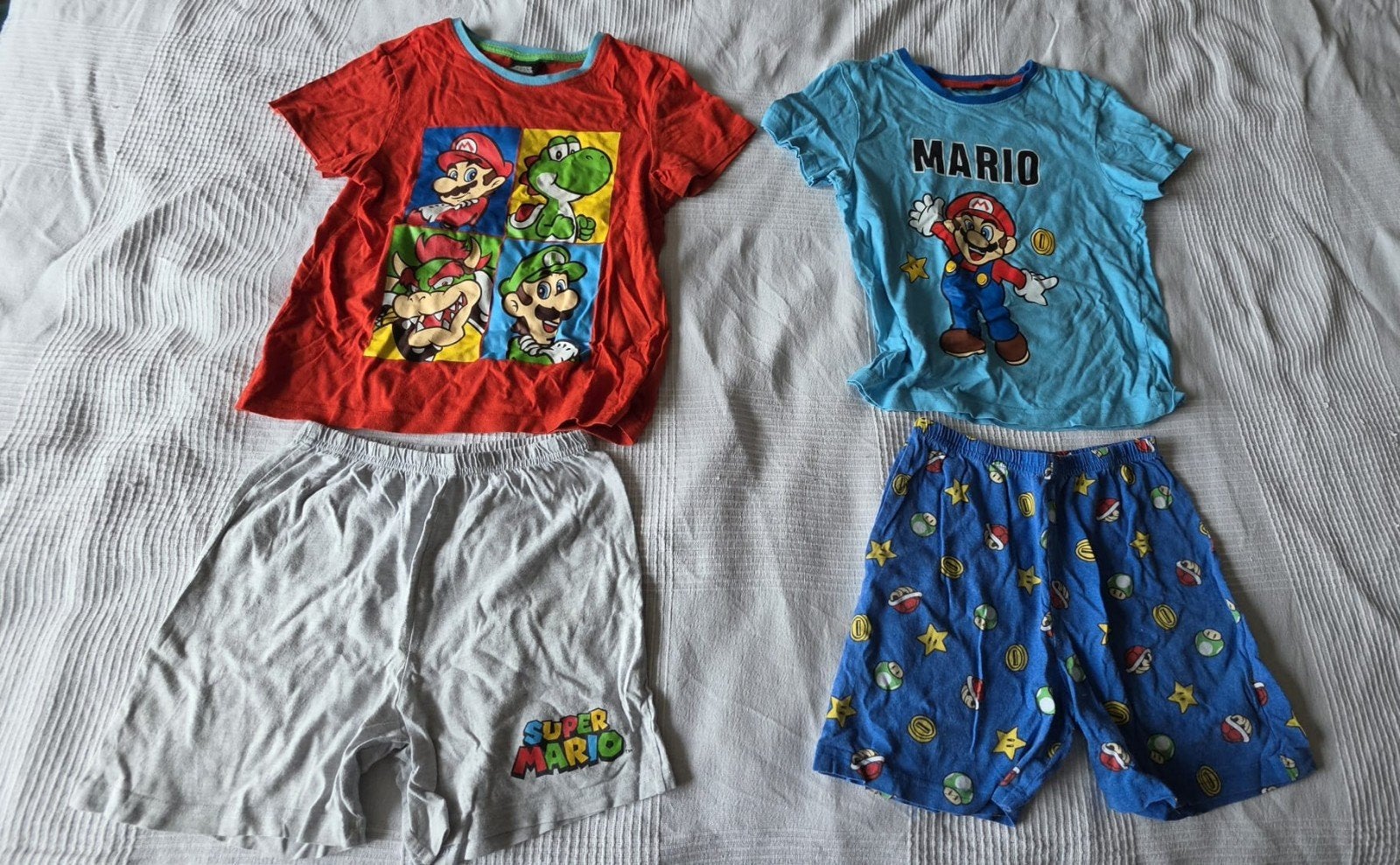 Itse me Mario! Set van 2 pyjama's maat 128, Nacht- of Onderkleding, Gebruikt, Ophalen of Verzenden, Primark