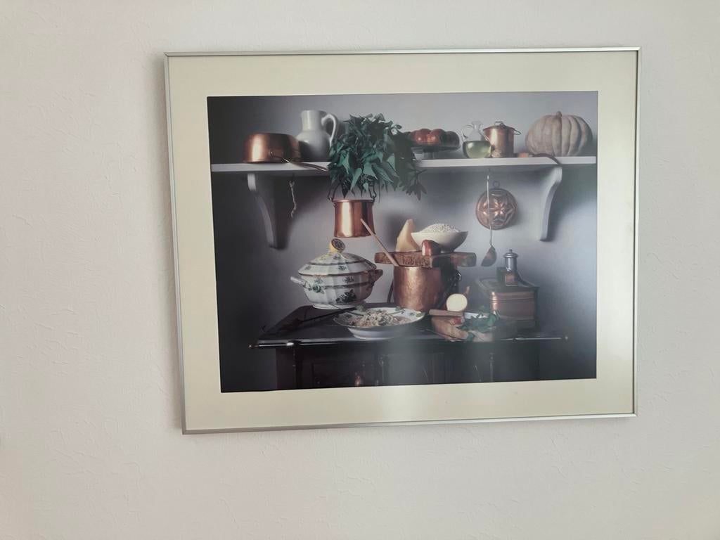 Set van 2 ingelijste foto's: Keukenstilleven, Ophalen, Zo goed als nieuw, Minder dan 50 cm, Foto of Poster