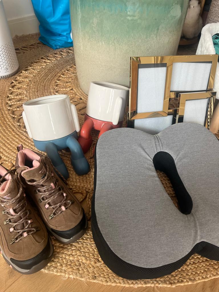 Diverse woonaccessoires en wandelschoenen, Ophalen, Gebruikt, Overige materialen, Minder dan 50 cm