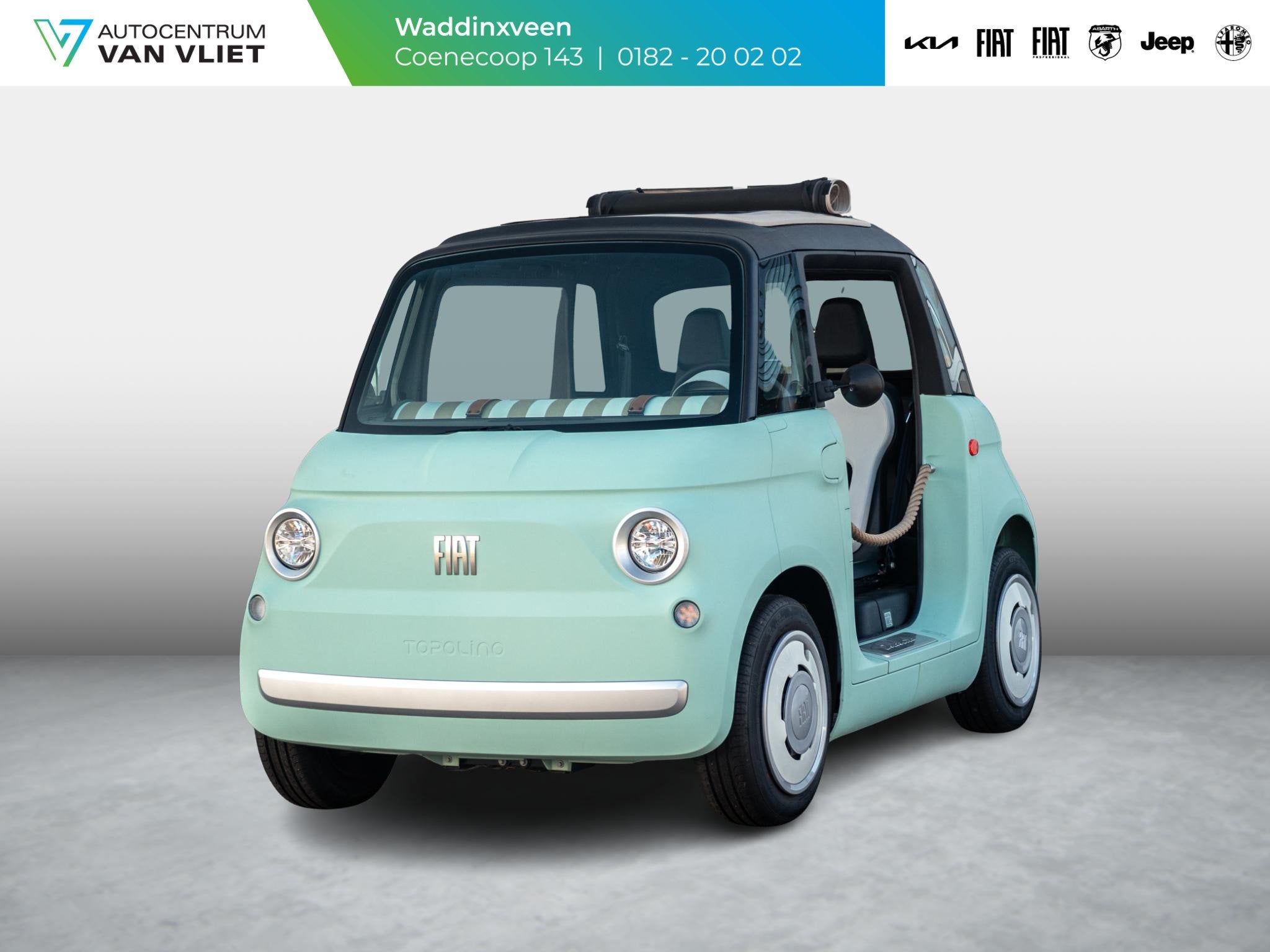 Fiat Topolino Dolcevita | Voorraadactie! | Actieradius 75km, 377 kg, 75 km, Origineel Nederlands, 2 stoelen
