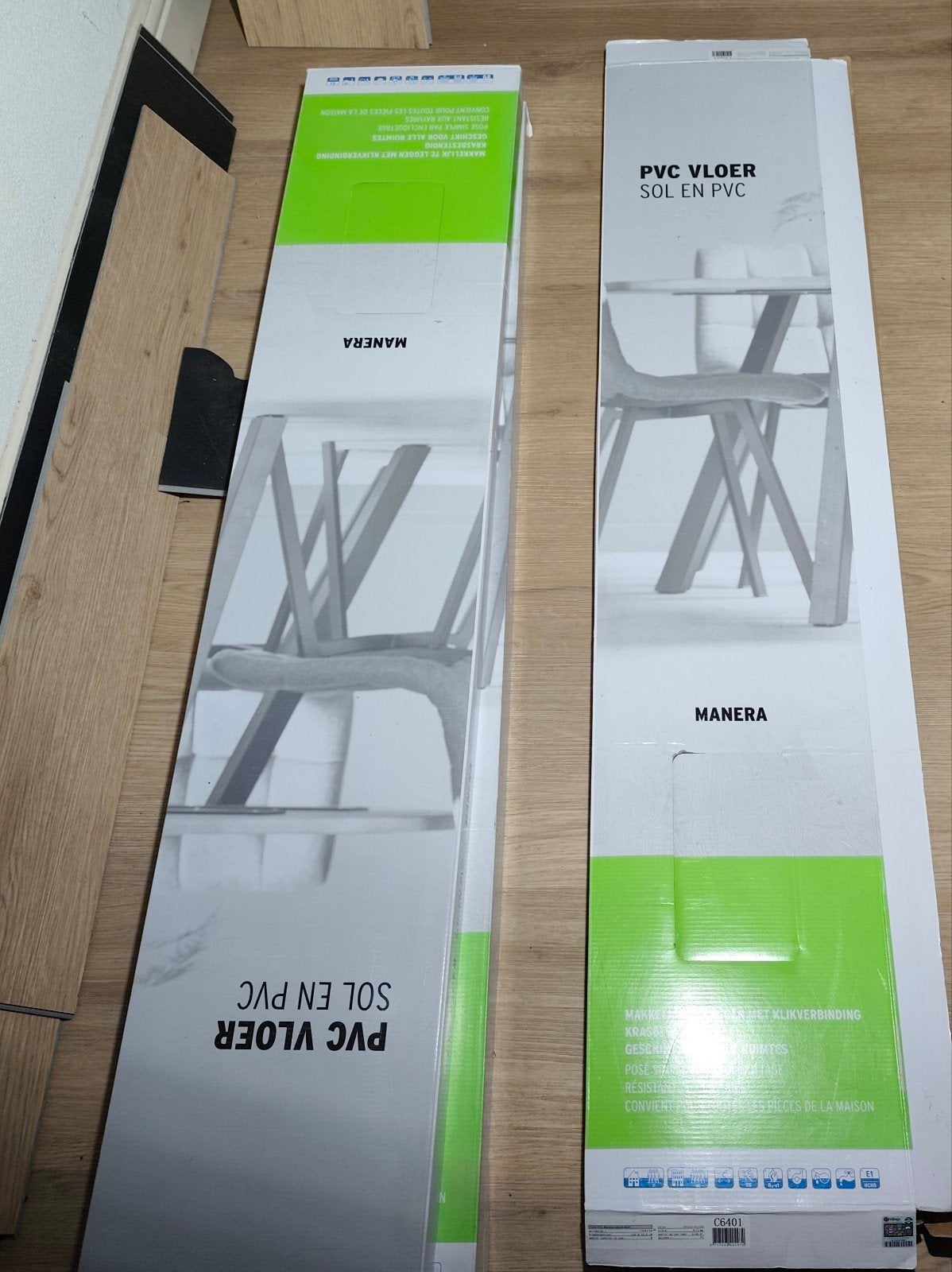 pvc click laminaat manera naturel eiken, Kunststof, 50 tot 150 cm, Nieuw, 10 tot 30 cm