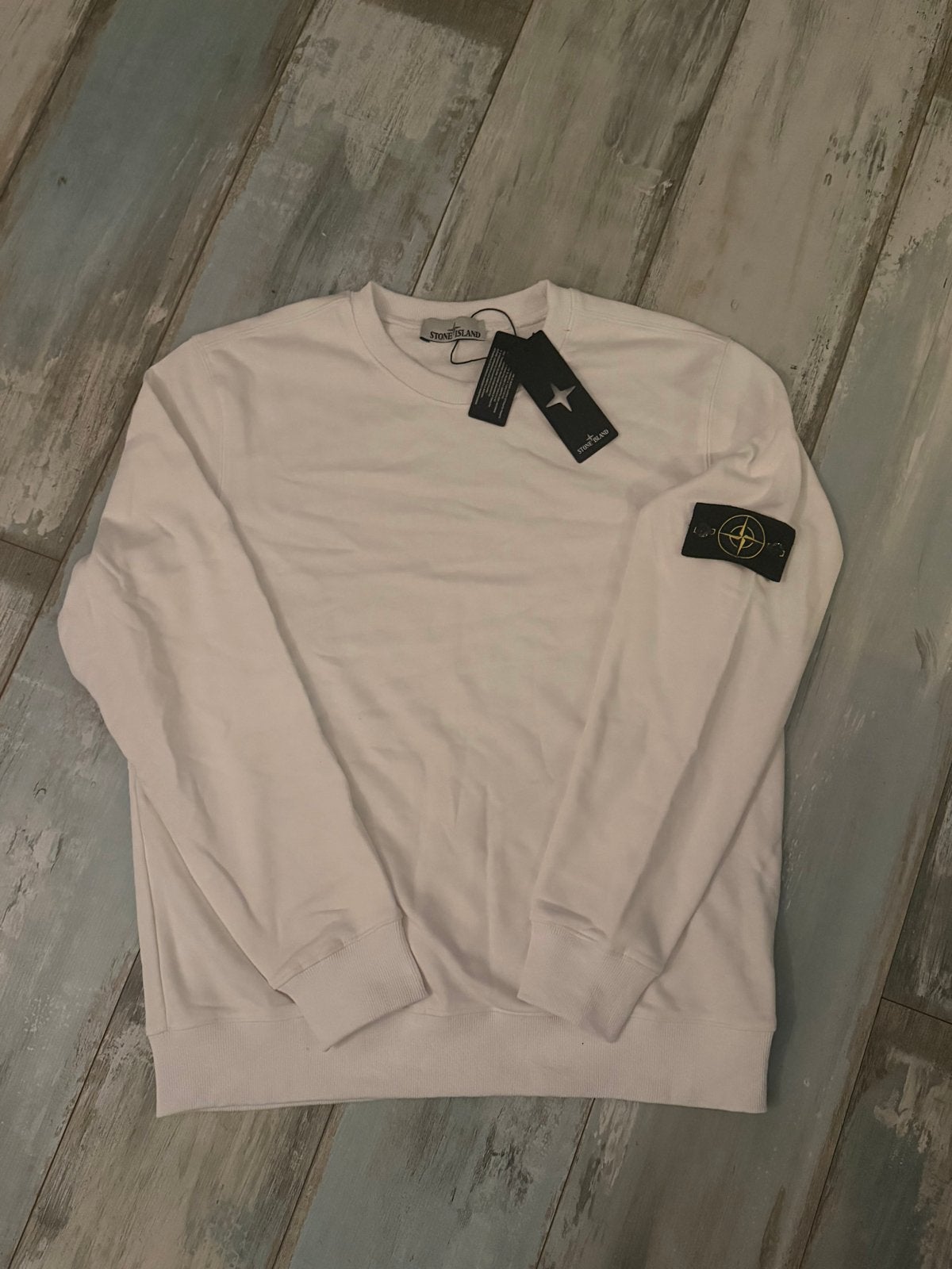 Witte Stone Island Sweater - Nieuw met labels, Ophalen of Verzenden, Nieuw