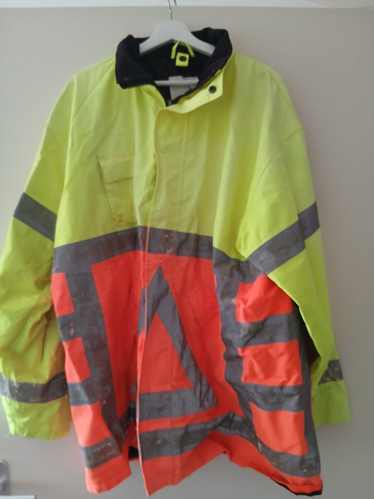 Verkeersregelaar XXL Jas met binnenjas., Ophalen, Gebruikt