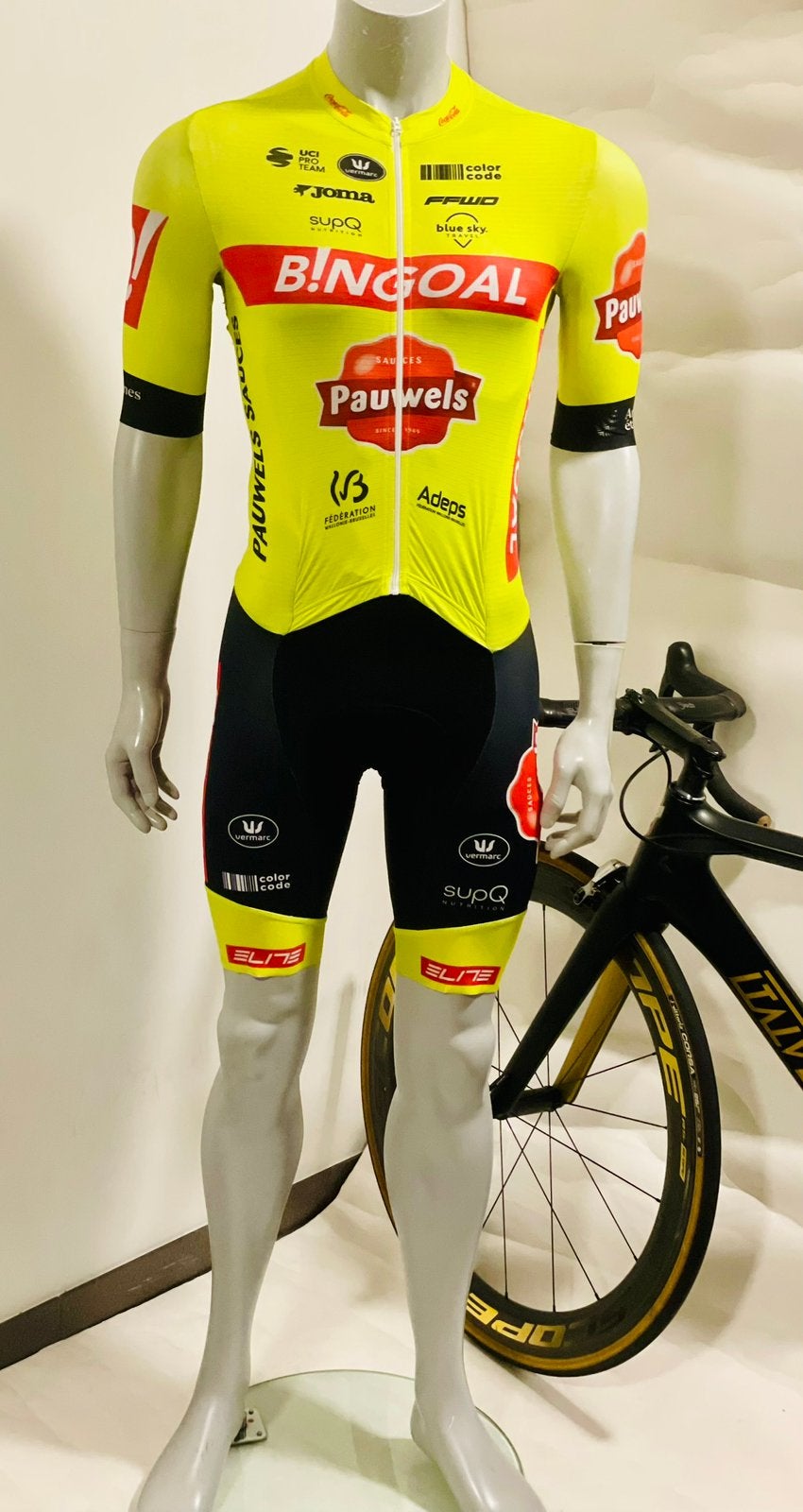 Wielrenkleding wielrenpak snelpak speedsuit maat M Vermarc, Ophalen of Verzenden, Zo goed als nieuw, Bovenkleding, Heren