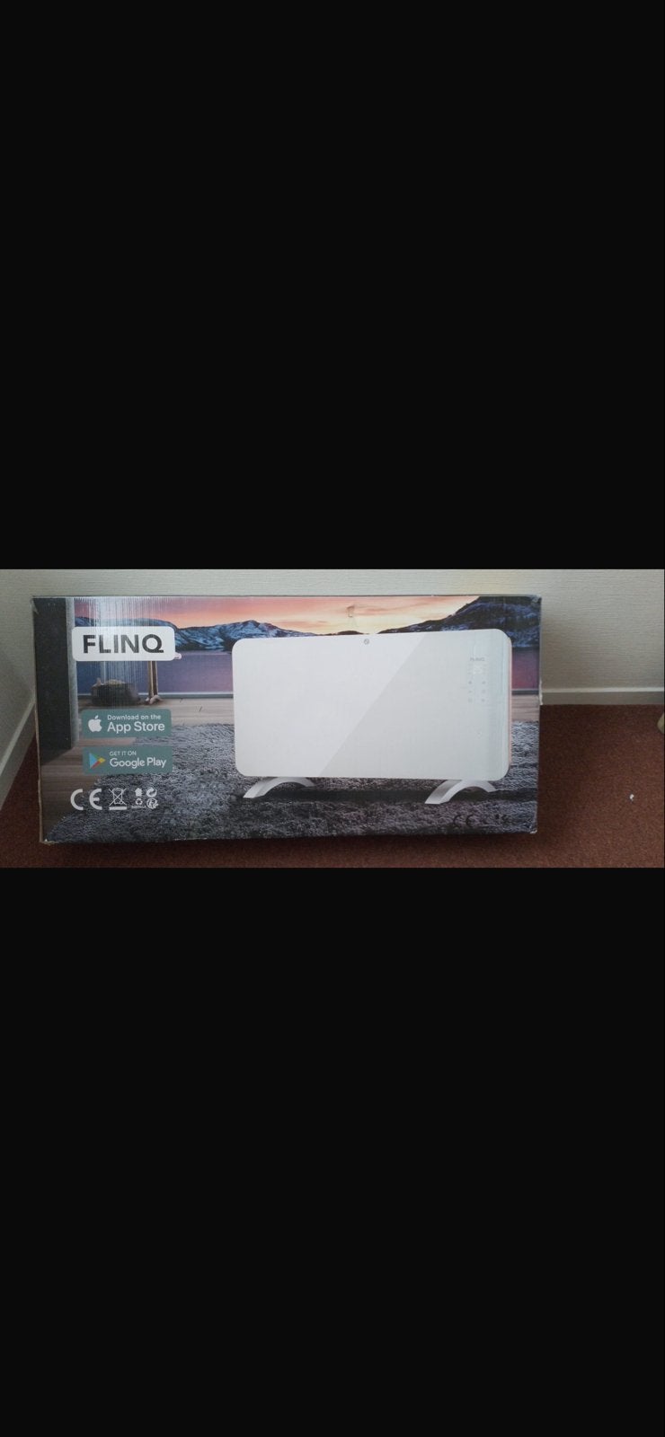 FLINQ Smart Panel Heater - Zo goed als nieuw, Ophalen, 30 tot 80 cm, Radiator, Zo goed als nieuw