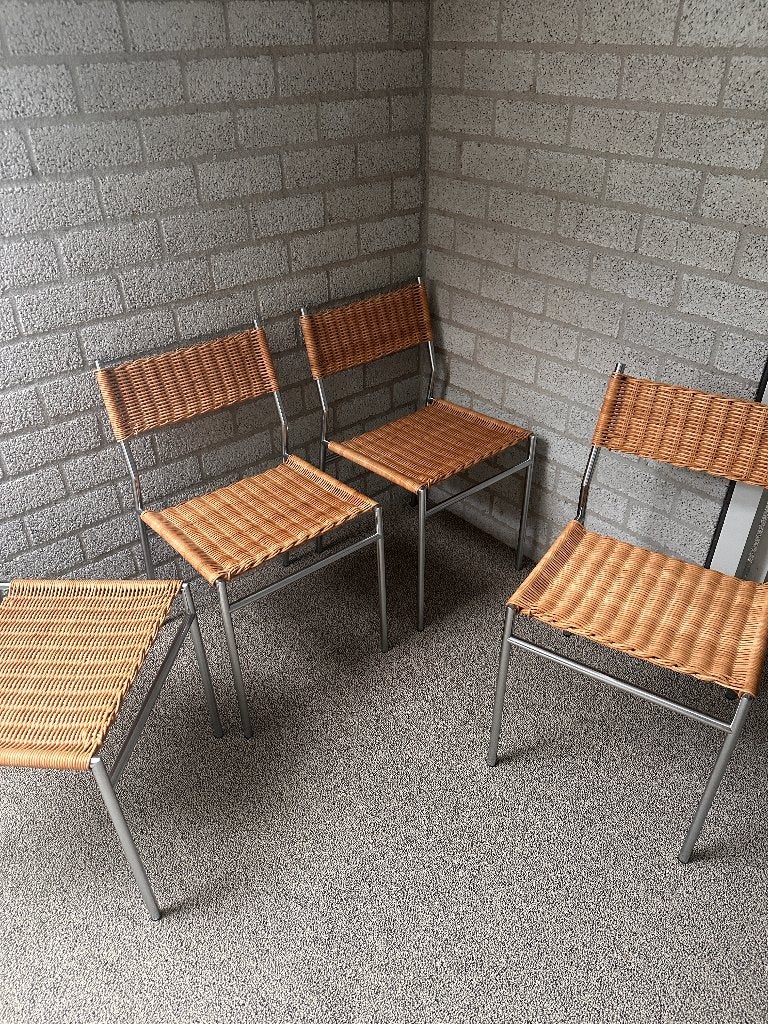spectrum se05 stoel pitriet verchroomd, Ophalen, Overige kleuren, Design, Zo goed als nieuw