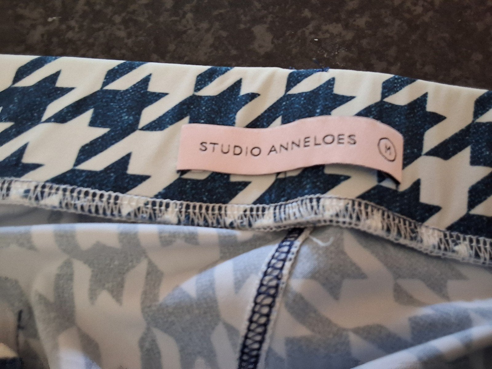 Studio Anneloes broek, donkerblauw/wit, maat 38, zgan, Maat 38/40 (M), Studio Anneloes, Blauw, Nieuw