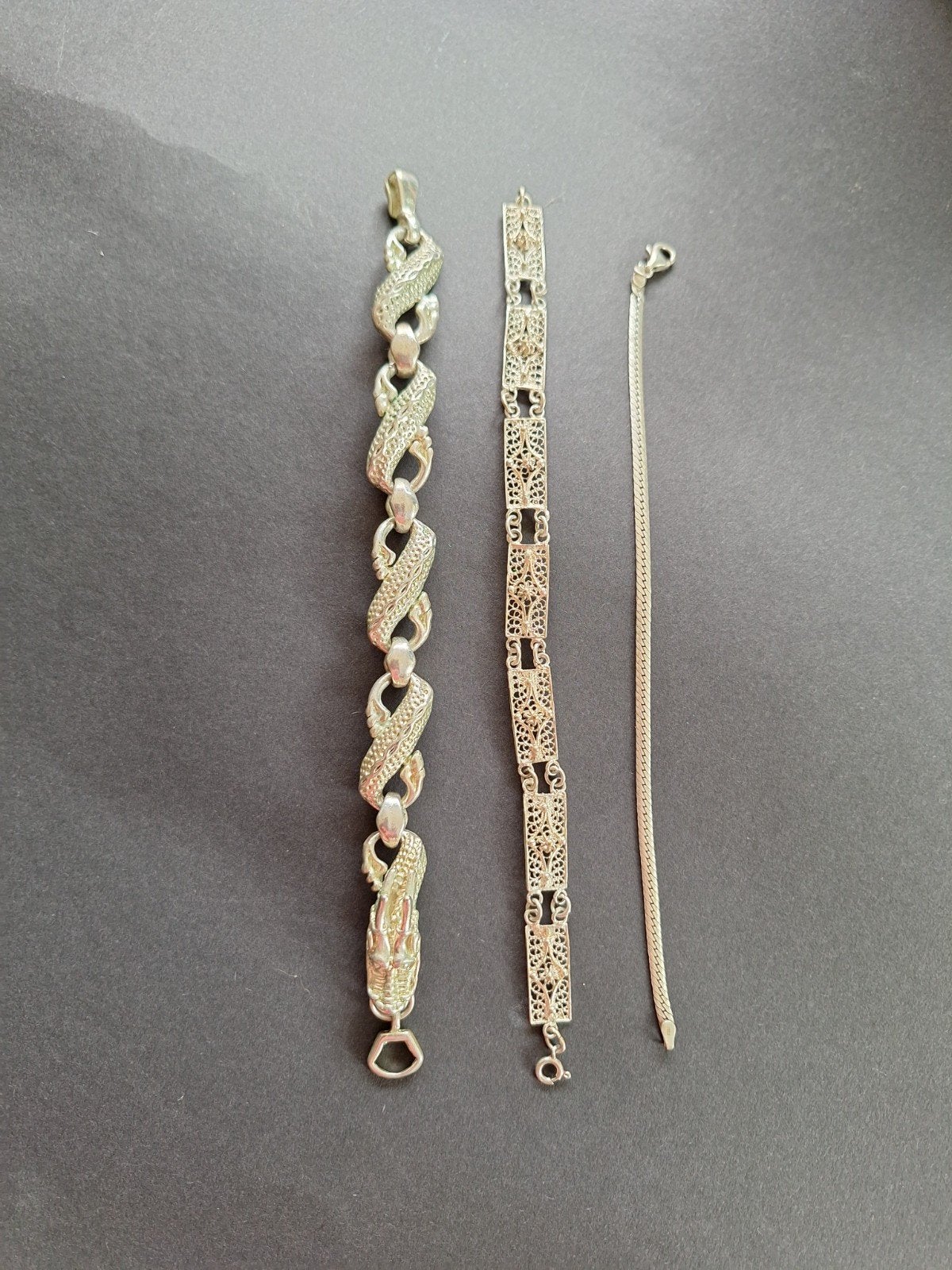 3zilveren armbanden, Sieraden, Tassen en Uiterlijk, Piercings, Ophalen of Verzenden, Zo goed als nieuw, Zilver, Overige typen