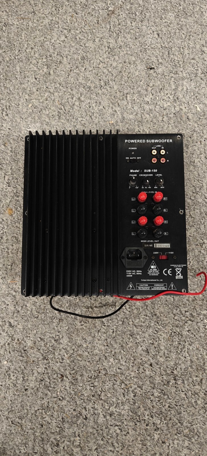versterker voor actieve subwoofer sub-150, Ophalen of Verzenden, Communicatie