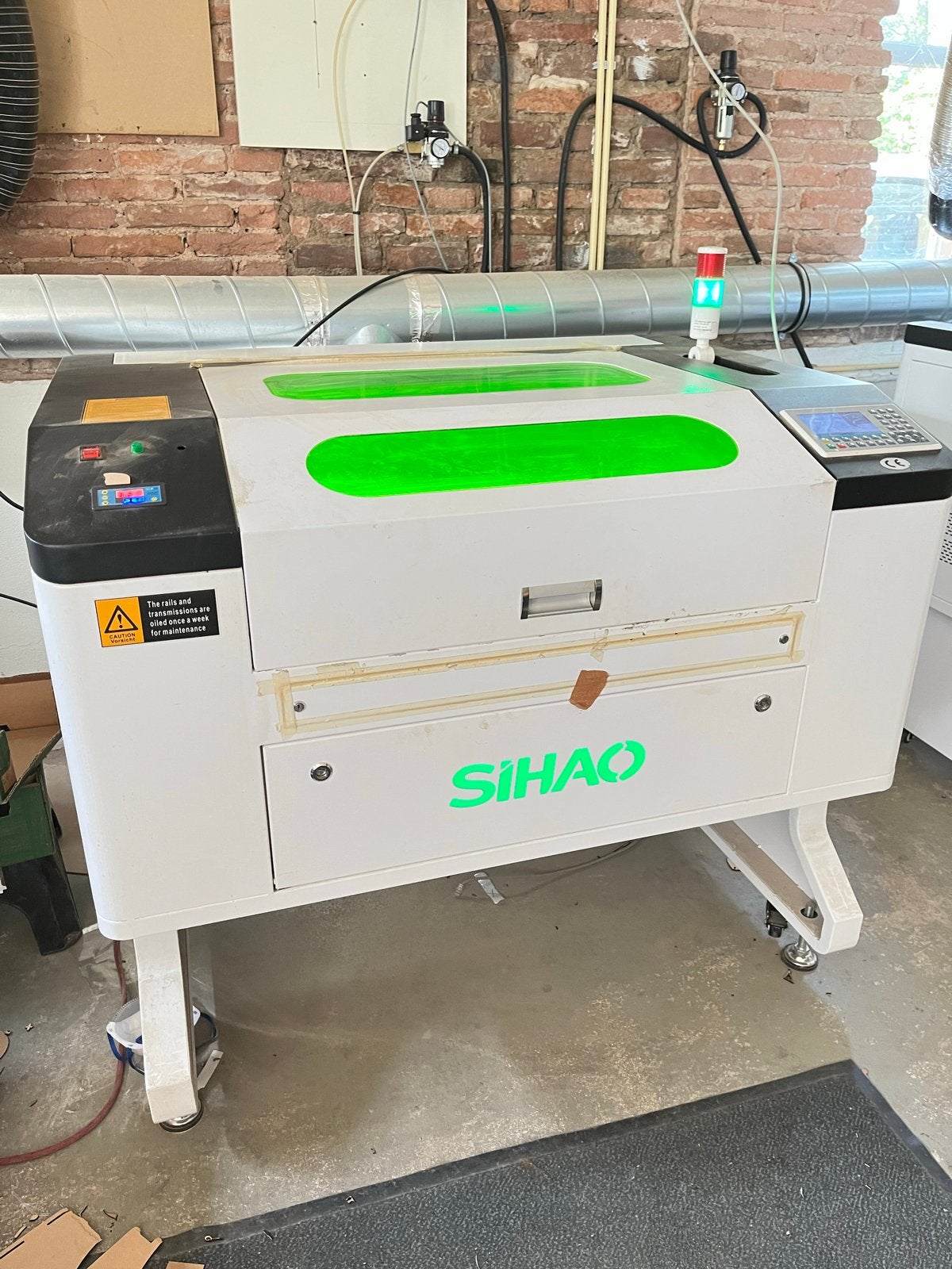 Sihao Lasersnijder 80W - 70x50 cm werkoppervlak, Ophalen, Gebruikt