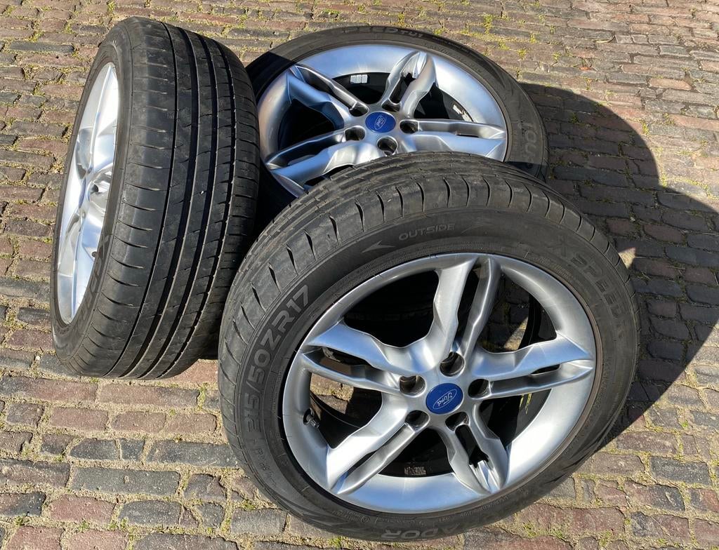 17” Ford Focus velgen met goede 215/50 R17 banden (2024), 215 mm, Banden en Velgen, 17 inch, Ophalen of Verzenden