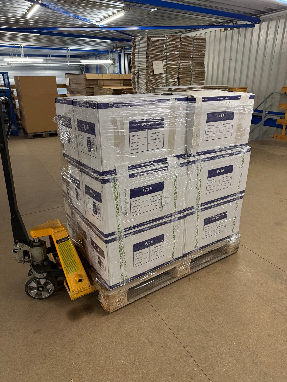 1300x Luchtkussen enveloppen F/16 (220x340mm) - Bubbel envel, Ophalen, Nieuw