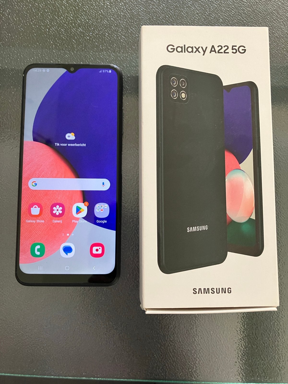 Samsung Galaxy A22 5G - Zo goed als nieuw, Telecommunicatie, Zwart, Touchscreen, Ophalen of Verzenden, Zo goed als nieuw