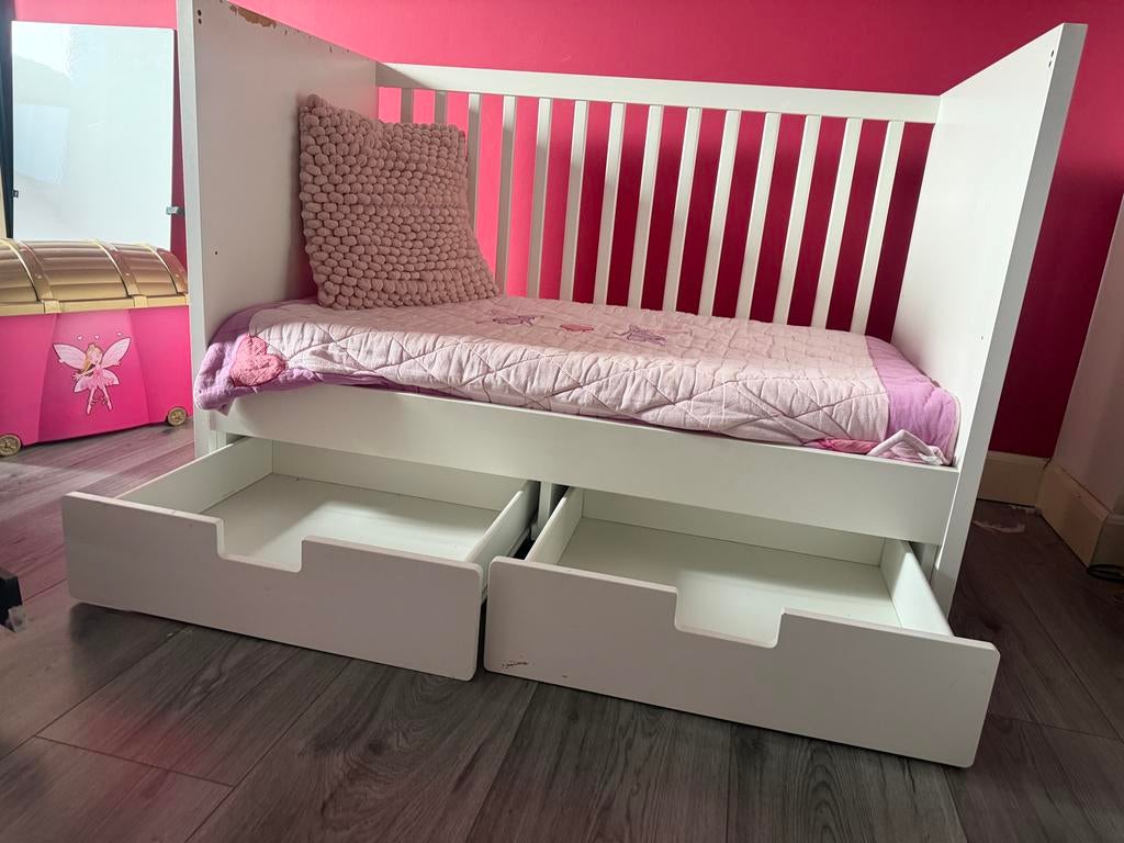 IKEA Stuva ledikant met lades en matras, Kinderen en Baby's, Ophalen, Gebruikt, Ledikant