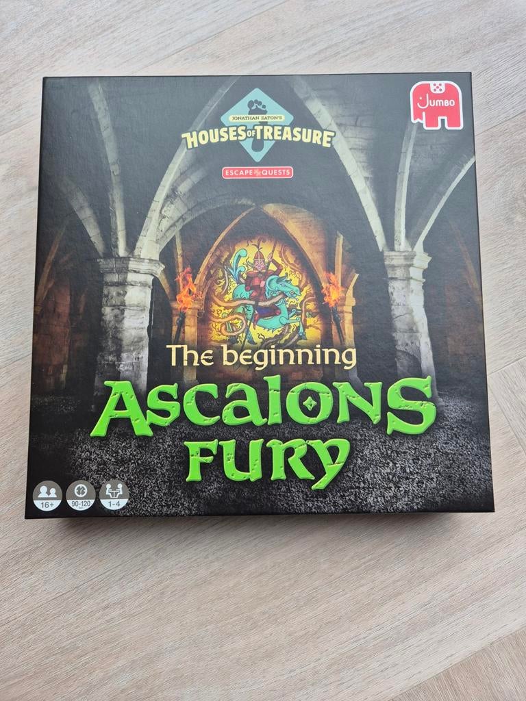 Houses of Treasure, Ascalons Fury, escaperoom/puzzel, Een of twee spelers, Ophalen of Verzenden, Zo goed als nieuw, Jumbo