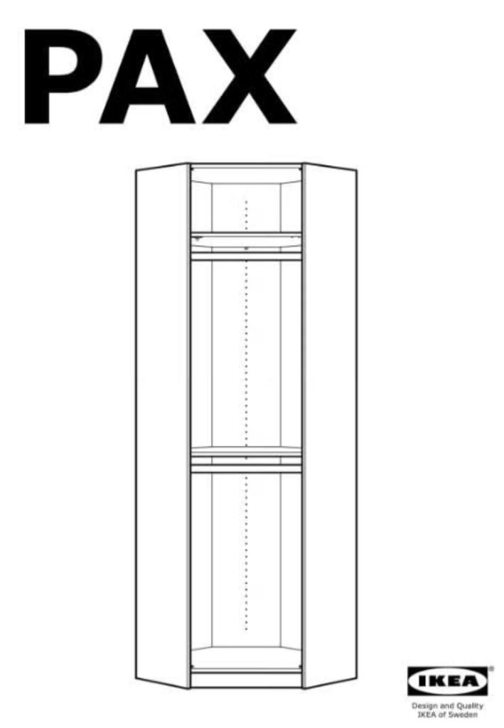 2x ikea Pax hoekkasten, Ophalen, 200 cm of meer, Met plank(en), 50 tot 100 cm