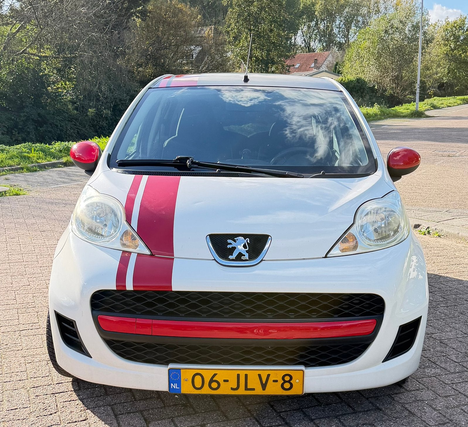 Topstaat!  Peugeot 107 2009 5dr - airco - elektr. rmn, Auto's, Voorwielaandrijving, Stof, Zwart, 4 stoelen