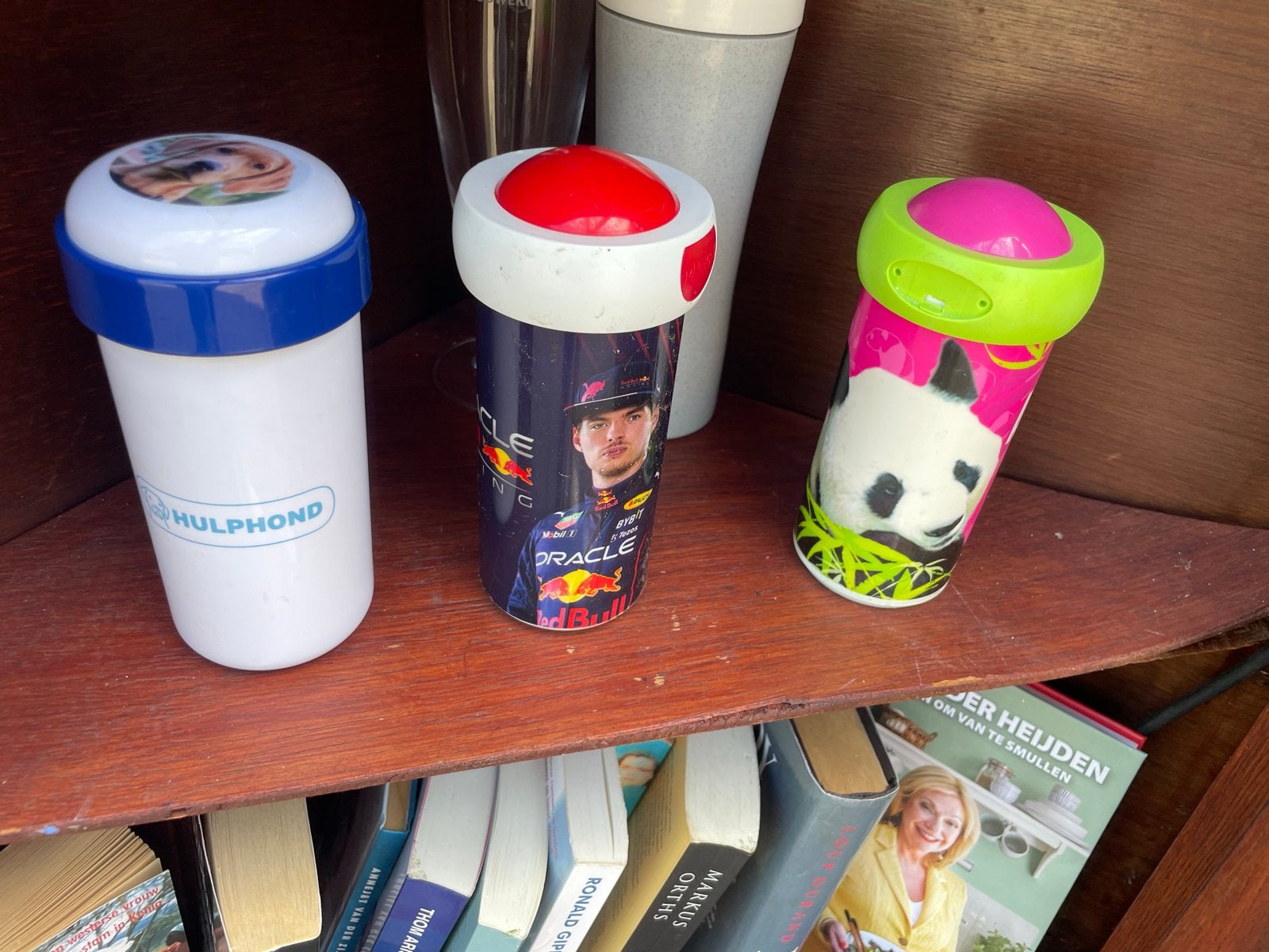 Diverse drinkbekers - Hulphond, Max Verstappen, Panda, Ophalen, Kunststof, Meerkleurig, Overige typen