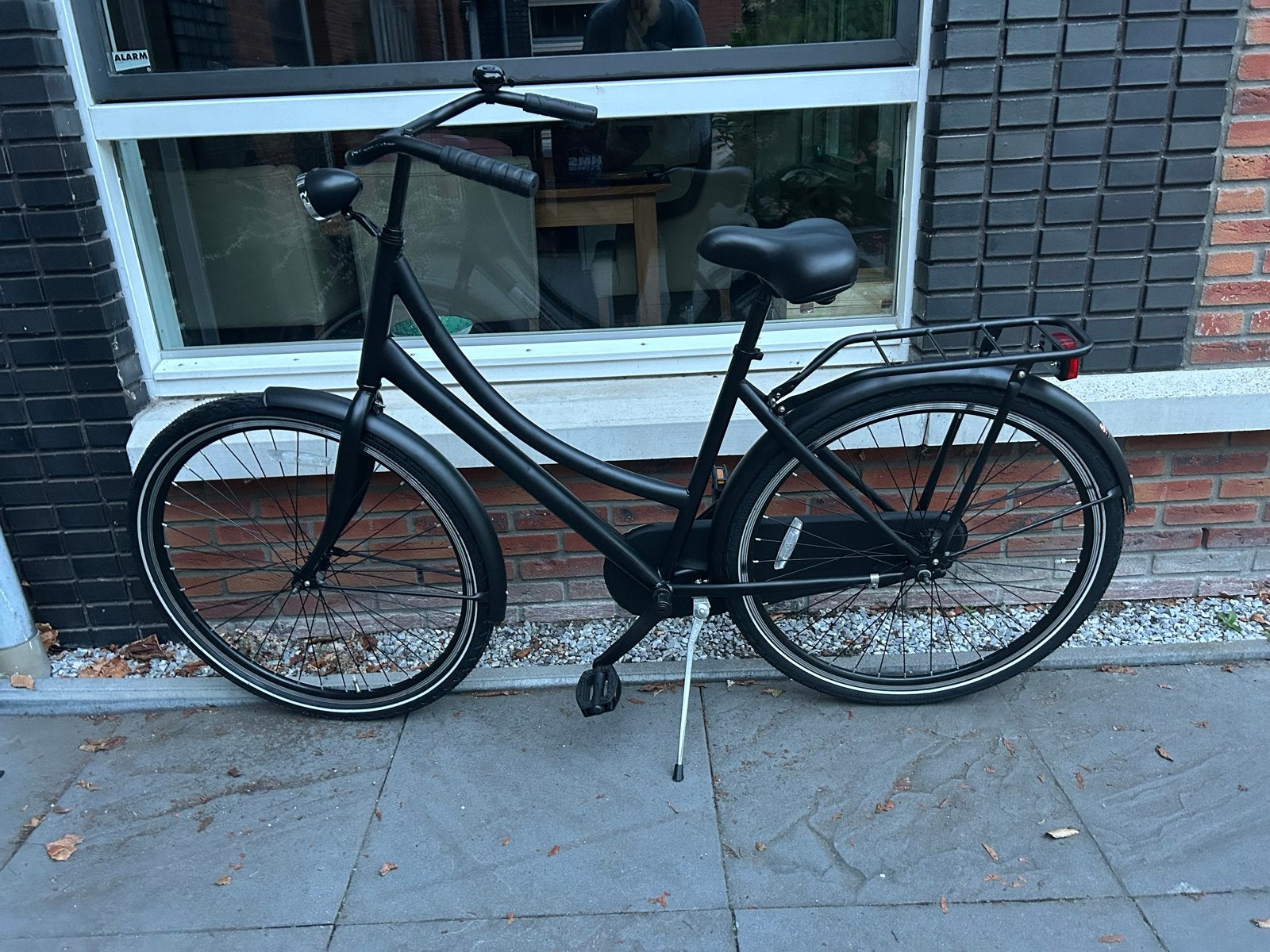 Zwarte fiets nieuw, Overige merken, Terugtraprem, 53 tot 56 cm, Versnellingen