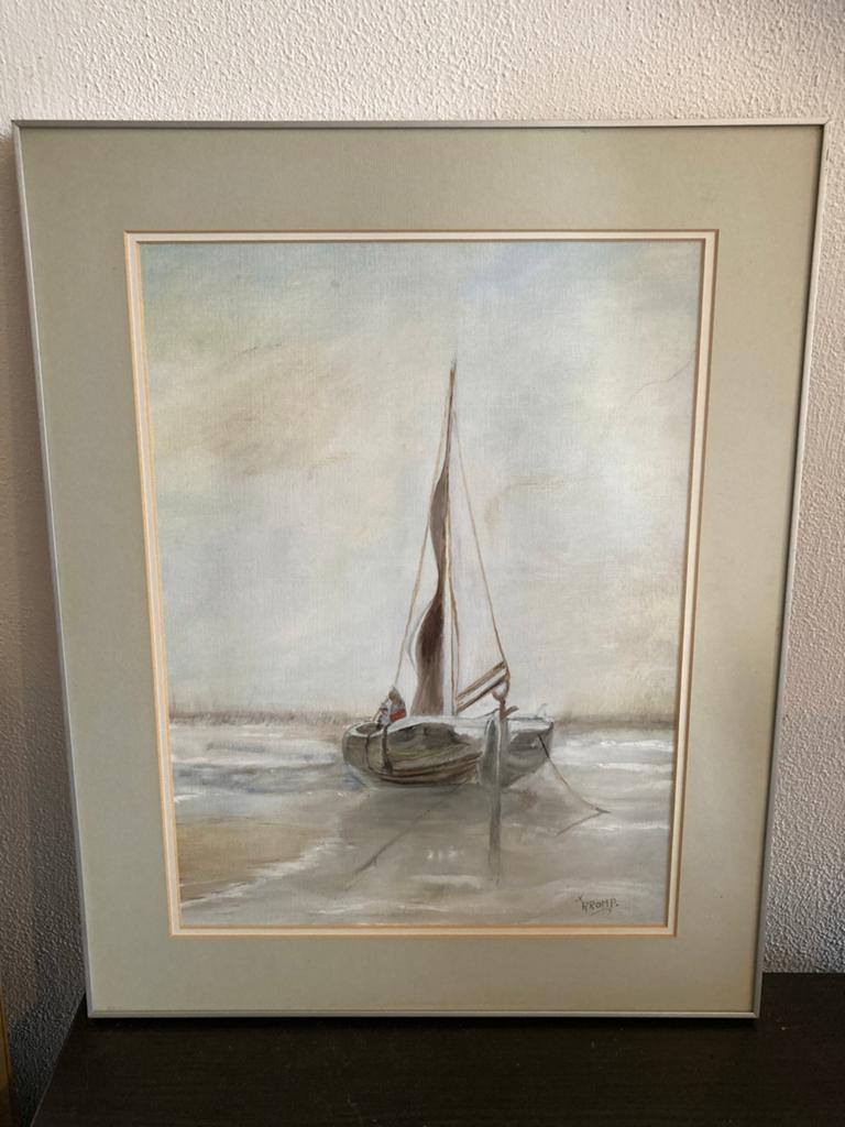Drooggevallen bomschuit - Maris-stijl acryl op papier, Antiek en Kunst, Ophalen of Verzenden