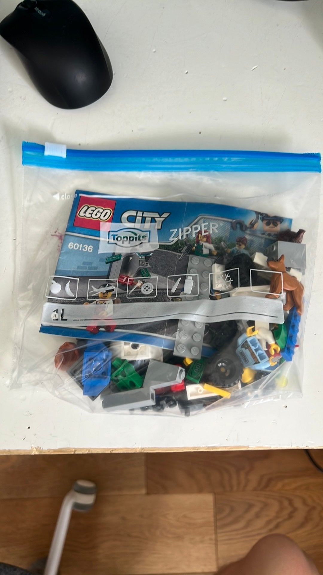 Lego City- 60136 Politie starterset, Kinderen en Baby's, City, Lego, Ophalen of Verzenden, Zo goed als nieuw
