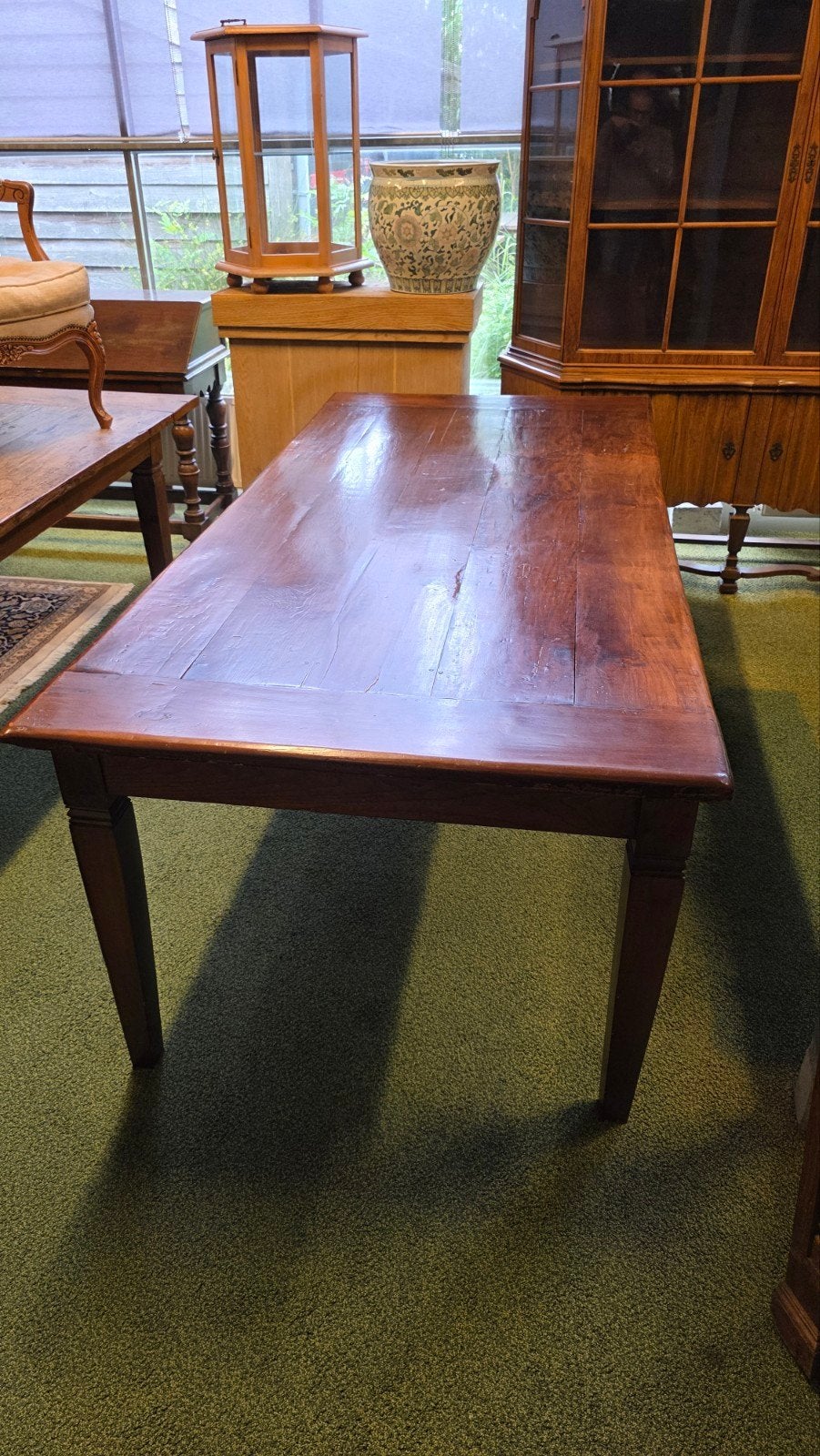 Antieke Franse boeren eetkamertafel 2,20 m lang, Ophalen