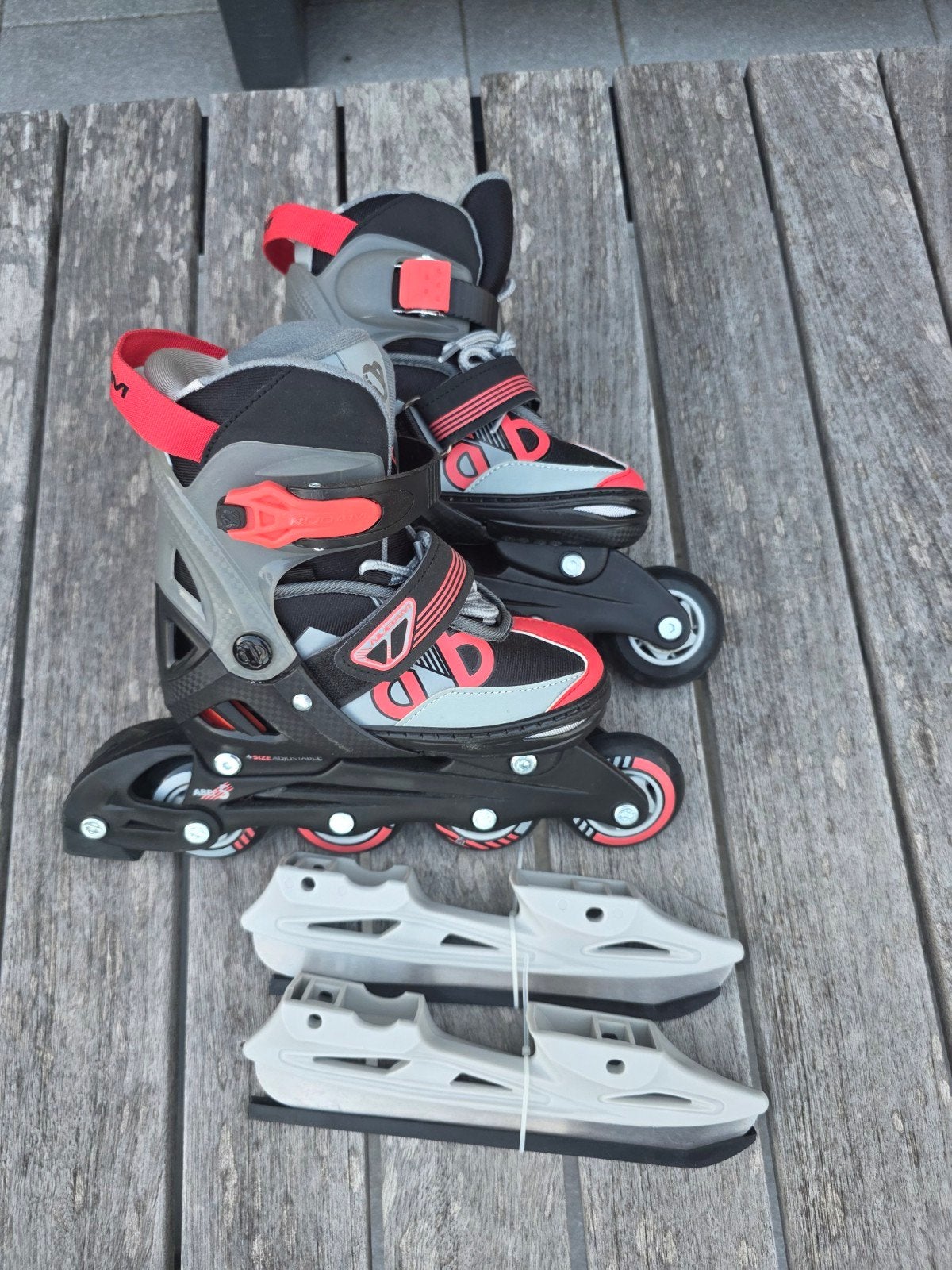 Nijdam Combo Skate Verstelbaar 29-32, Overige typen, Ophalen of Verzenden, Zo goed als nieuw, Nijdam