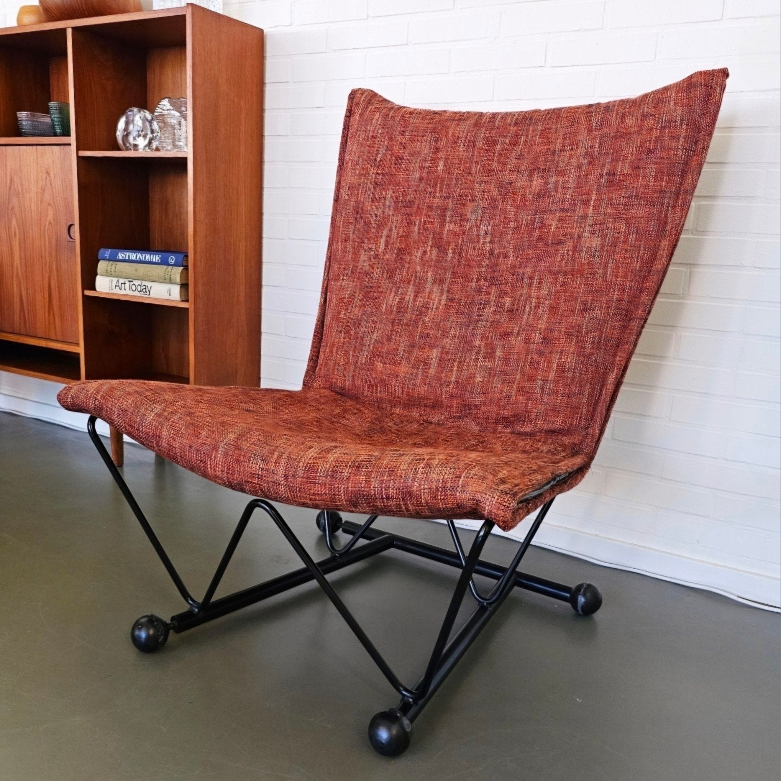 Vintage Flyer fauteuil - Young International jr 80, Postmodern Memphis style, Gebruikt, Minder dan 75 cm, Ophalen of Verzenden