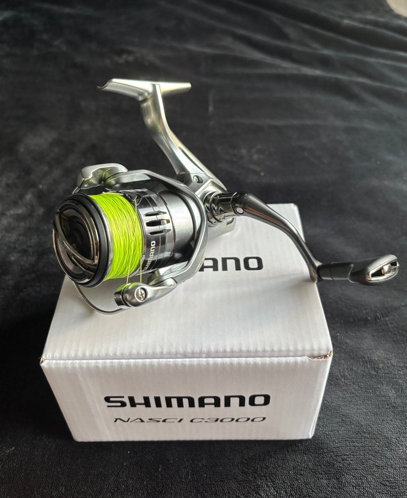 Shimano Nasci C3000 spinmolen, Watersport en Boten, Ophalen of Verzenden, Zo goed als nieuw, Molen