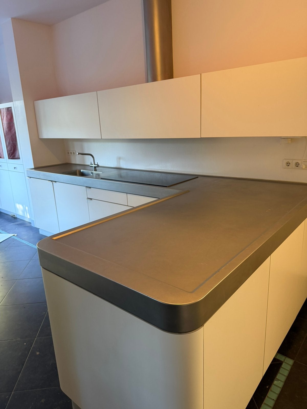 Keuken blad bulthaup rvs, 40 liter of meer, Ophalen, Zo goed als nieuw, Rvs