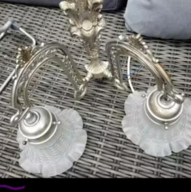 Wand lamp oud, Ophalen, Gebruikt