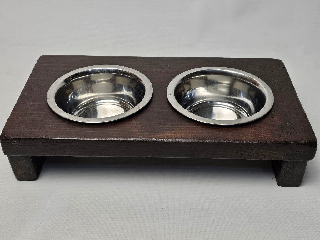 # Wood Musthaves honden voer en drinkbakje van hout, Dieren en Toebehoren, Hondenvoerbakken en Drinkbakken, Ophalen of Verzenden