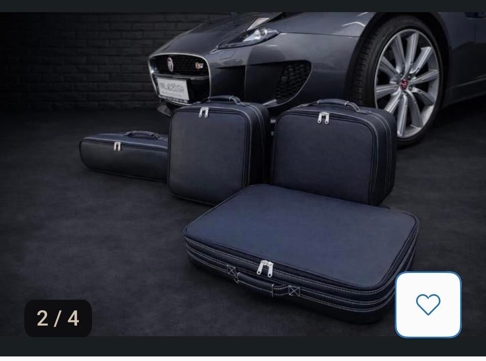 Luxe koffer set voor Jaguar F-Type - Inclusief hoezen, Ophalen, Zo goed als nieuw