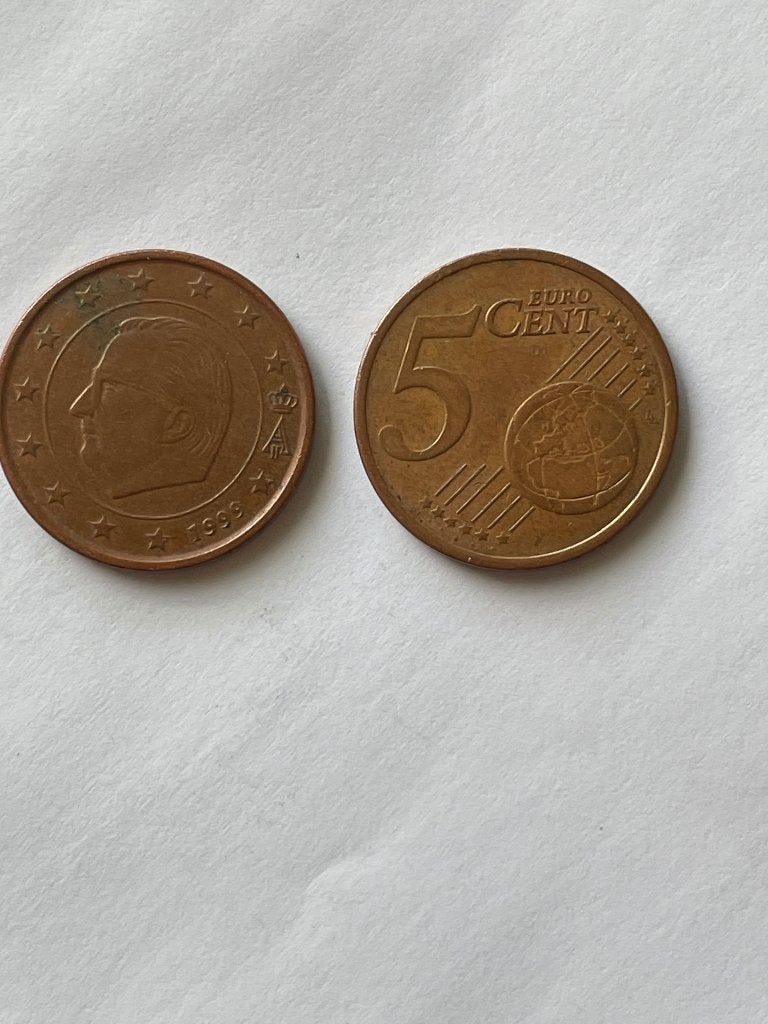 België 5 euro cent van 1999., Ophalen of Verzenden, België, 5 cent, Losse munt