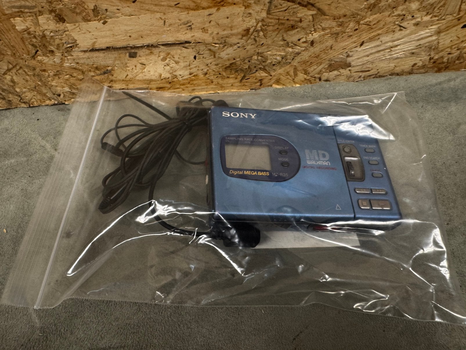 Sony MZ-R35 MiniDisc Walkman Recorder Remote&Oortjes - ReK4, Walkman, Ophalen of Verzenden, X, X