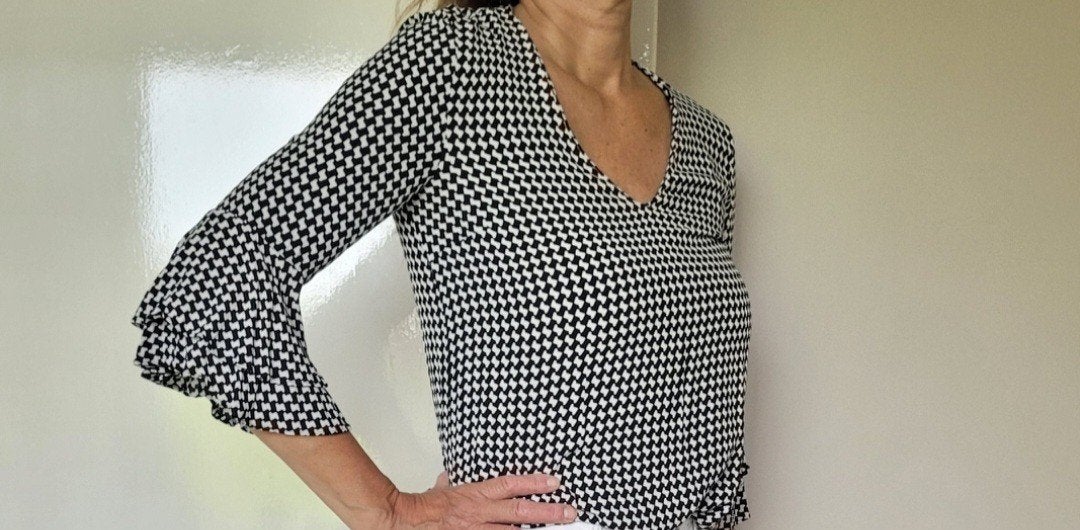 Erg mooie Zara blouse S Zwart/wit top, Verzenden, Zwart, Zo goed als nieuw, Maat 36 (S)
