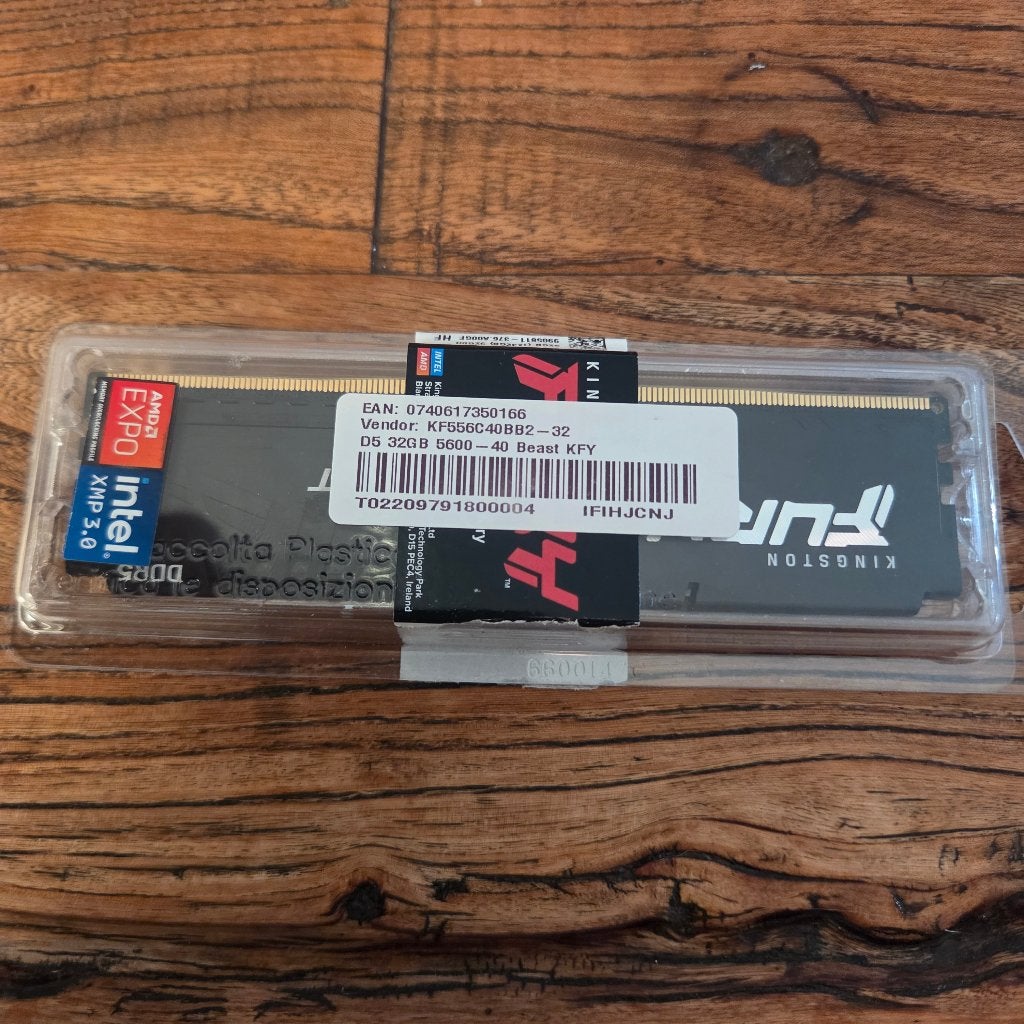 Kingston FURY Beast DDR5 32GB  – Nieuw, nooit gebruikt, Computers en Software, RAM geheugen, 32 GB, Nieuw, Ophalen of Verzenden