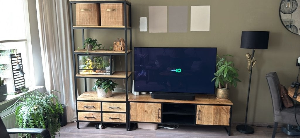 Mango hout kast en tv kast, Ophalen, Overige materialen, 50 tot 100 cm, Zo goed als nieuw