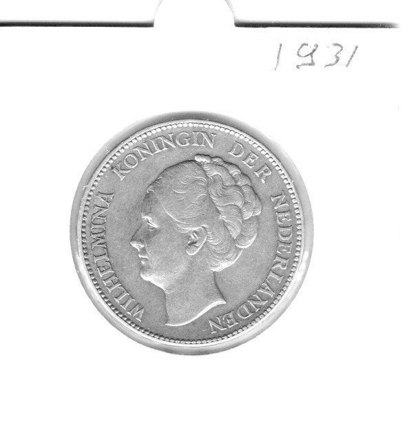 1 Gulden 1931, 1 gulden, Zilver, Ophalen of Verzenden, Koningin Wilhelmina