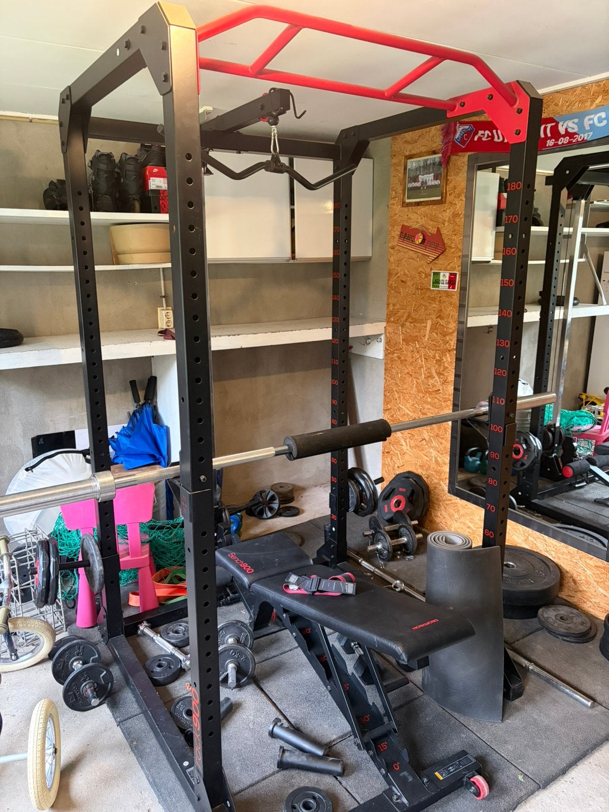 Power rack met pully, Ophalen, Zo goed als nieuw, Krachtstation