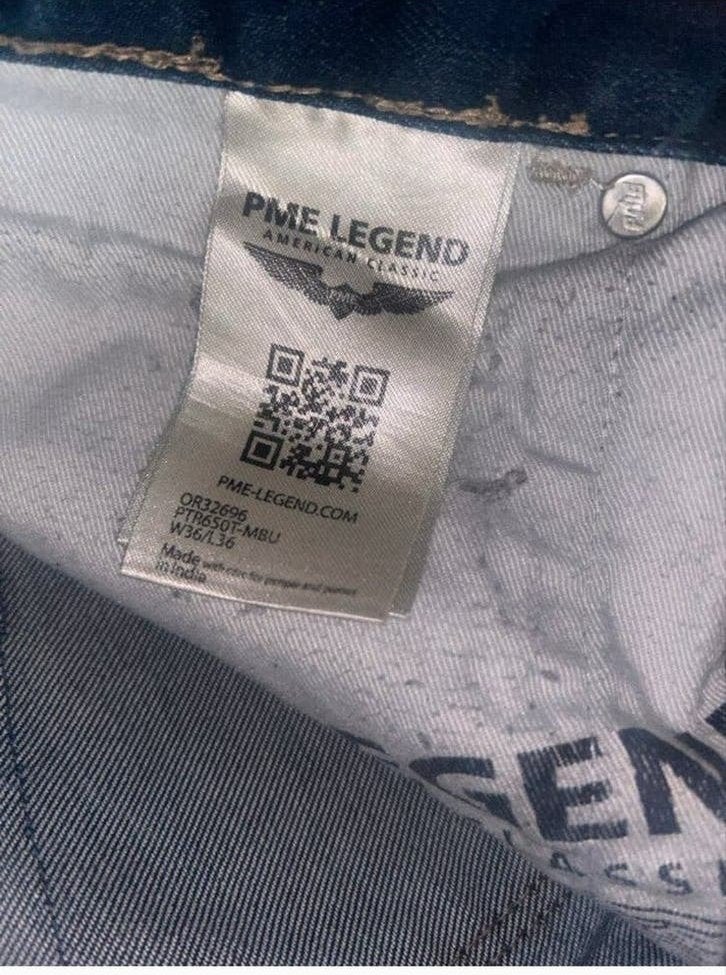 PME Legend Jeans - Regular Fit, Tapered leg maat 36/36, Kleding | Heren, Ophalen of Verzenden, Zo goed als nieuw, Blauw, W36 - W38 (confectie 52/54)